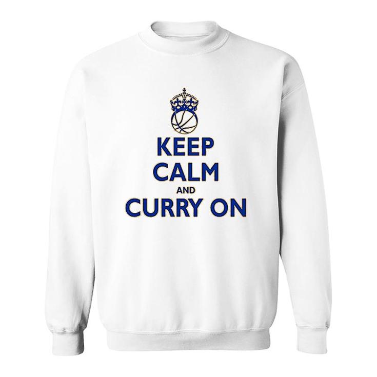 Youth Keep Calm And Curry On Sweatshirt