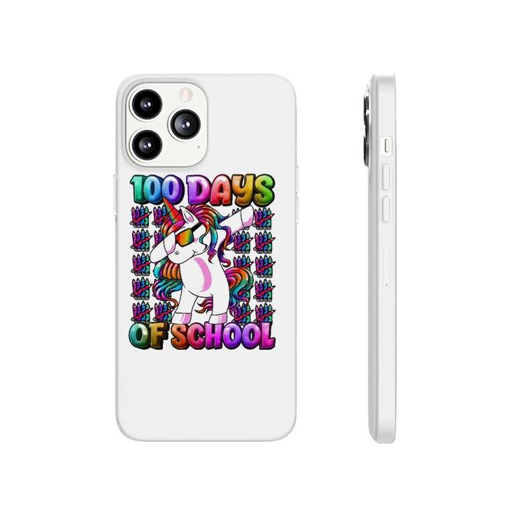 100 Days Of School Unicorn 100 Days Smarter 100Th Day Phonecase iPhone