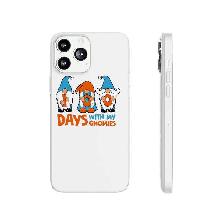 100 Days With My Gnomies Funny 100 Days Of School Phonecase iPhone