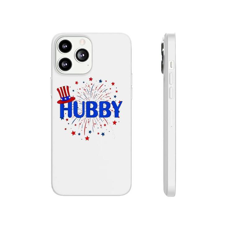 4Th July Hubby Patriotic Couple Matching Tank Top Phonecase iPhone