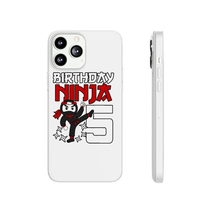5 Years Old Birthday Party 5Th Ninja Japanese Shinobi Gift Phonecase iPhone