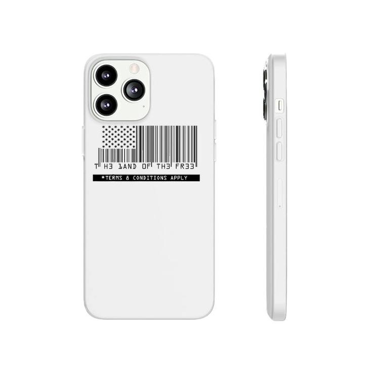 American Flag - The Land Of The Free - Barcode Phonecase iPhone