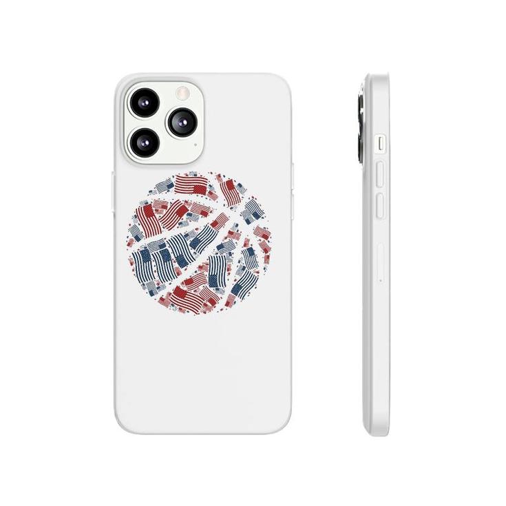 American Flag Usa Patriotic Basketball Ball - 4Th Of July Phonecase iPhone
