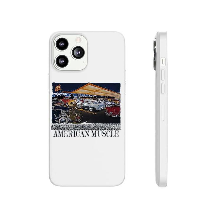 American Muscle Classic Hotrod Car Truck Drive In Cruise Graphic Phonecase iPhone