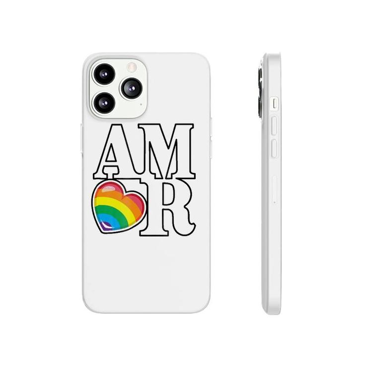 Amor Rainbow Heart Love Phonecase iPhone