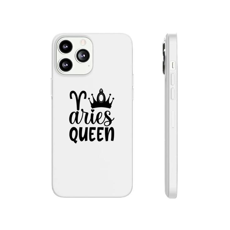 Aries Girl Black Crown For Cool Queen Black Art Birthday Gift Phonecase iPhone