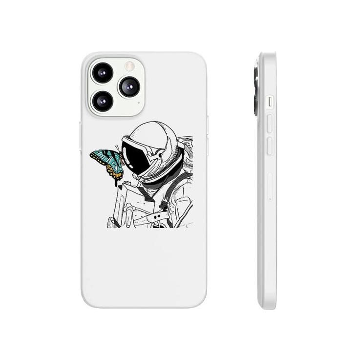 Astronaut Butterfly Art Cute Spaceman Insect Surrealism Gift Phonecase iPhone