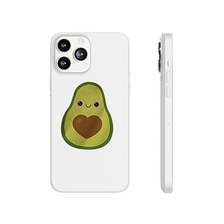 Avocado Letter Print Cute Heart Phonecase iPhone