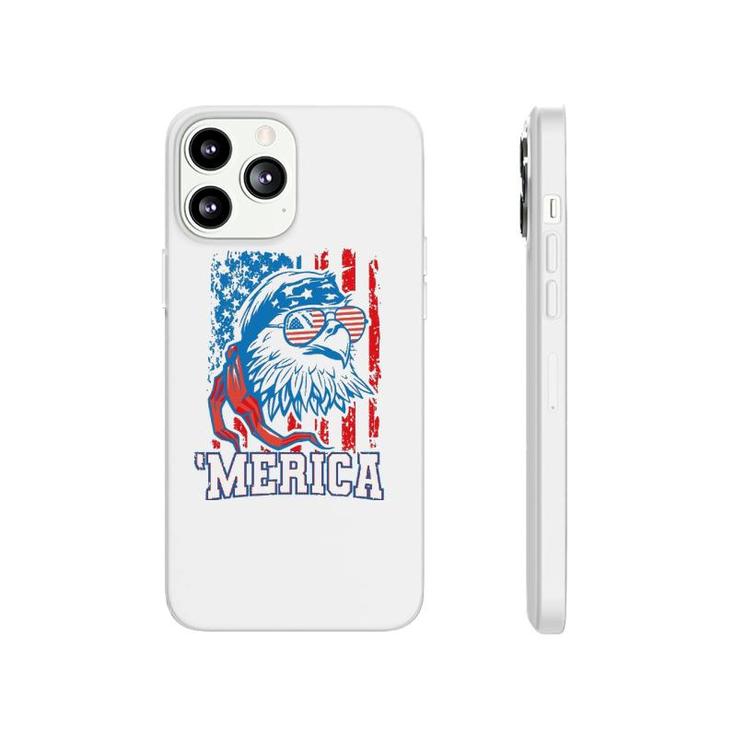 Bald Eagle American Flag Patriotic Usa 4Th Of July Phonecase iPhone