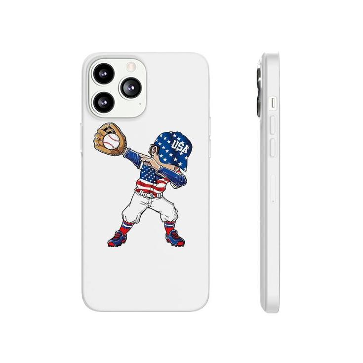 Baseball Softball Dabbing American 4Th Of July Usa Patriotic Phonecase iPhone