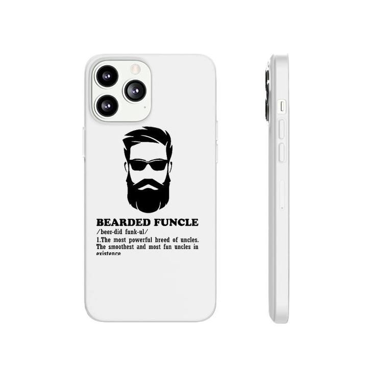 Bearded Funcle Funny Uncle Definition Funny Costume Phonecase iPhone