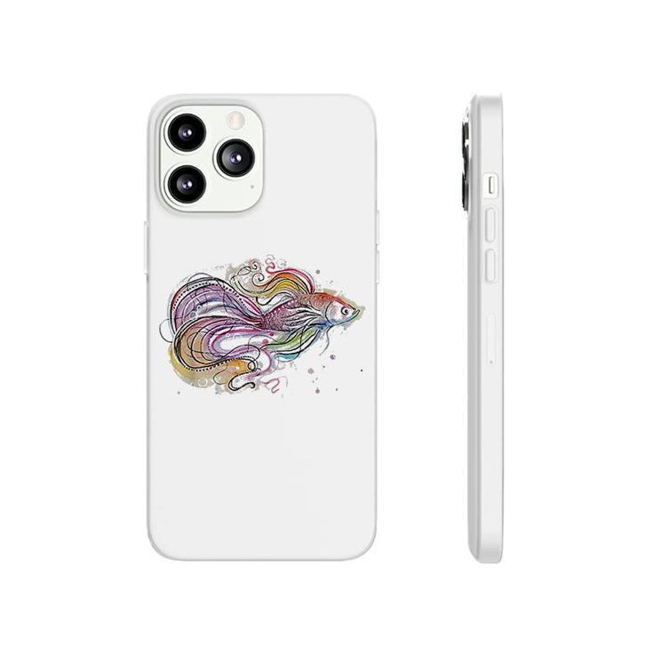 Betta Fish Art Colorful Phonecase iPhone