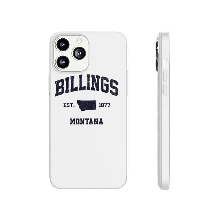 Billings Montana Mt Usa Vintage State Athletic Style Gift  Phonecase iPhone