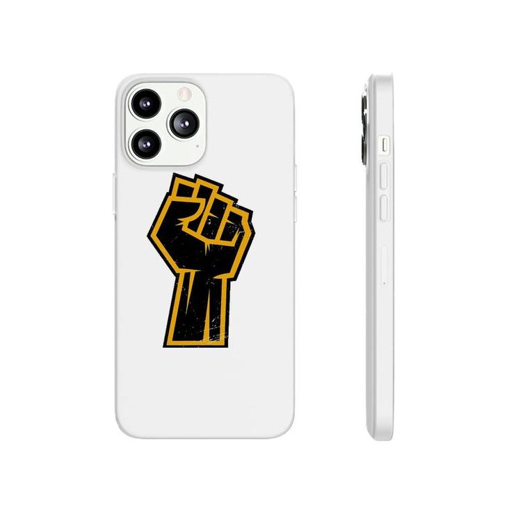 Black History Month African American Golden Protest Fist Phonecase iPhone