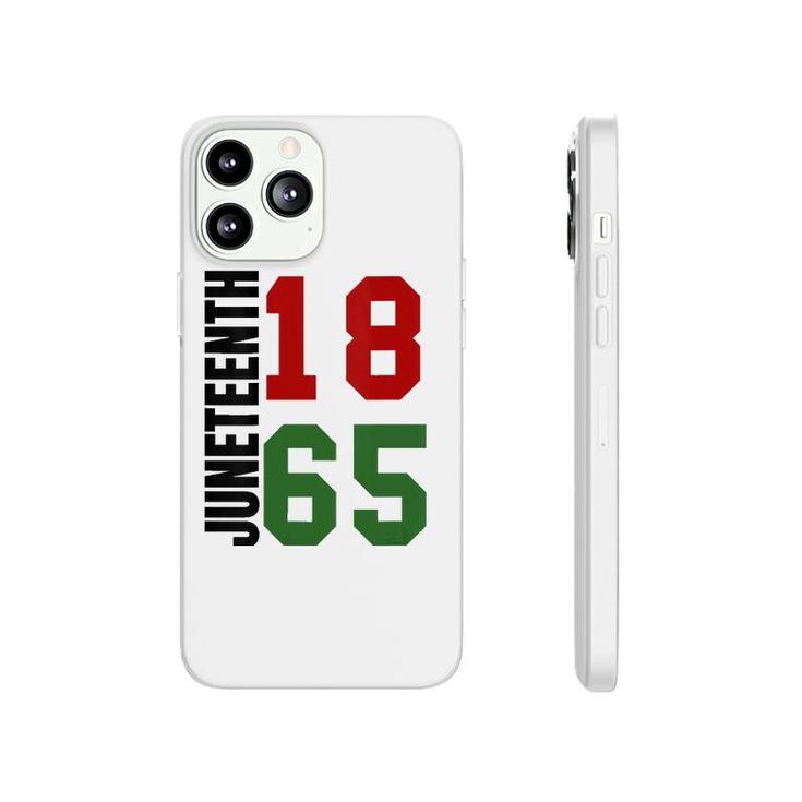 Black Proud African American For Juneteenth V-Neck Phonecase iPhone