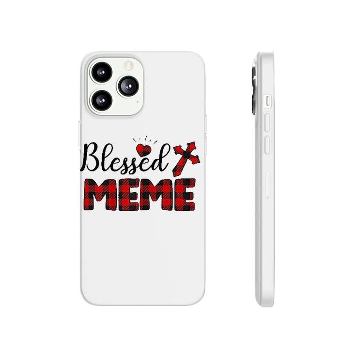 Blessed Meme Christian Cross Heart Phonecase iPhone
