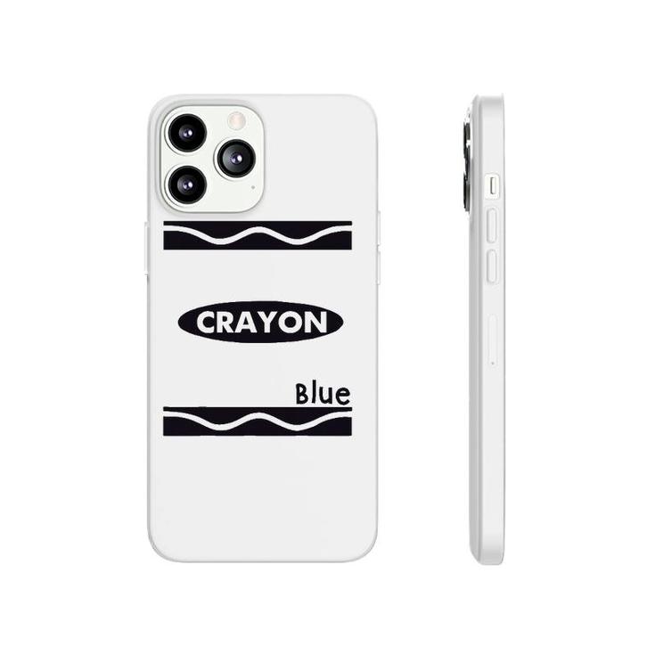 Blue Crayon Graphic Halloween Costume Group Team Matching Phonecase iPhone