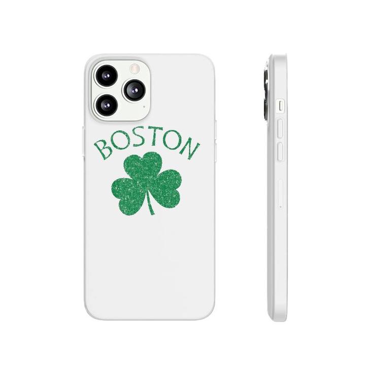 Boston Irish Shamrock Distressed Green Print  Phonecase iPhone