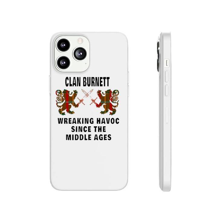 Burnett Scottish Clan Family Kilt Tartan Lion Phonecase iPhone
