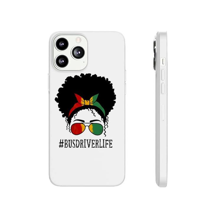 Bus Driver African Women Messy Bun Black History Month Phonecase iPhone