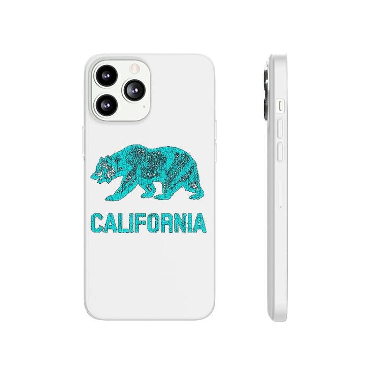 California Republic Flag Distressed Bear Phonecase iPhone