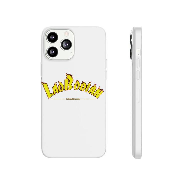 Cambodia Laos Flaming Text Laobodian Phonecase iPhone