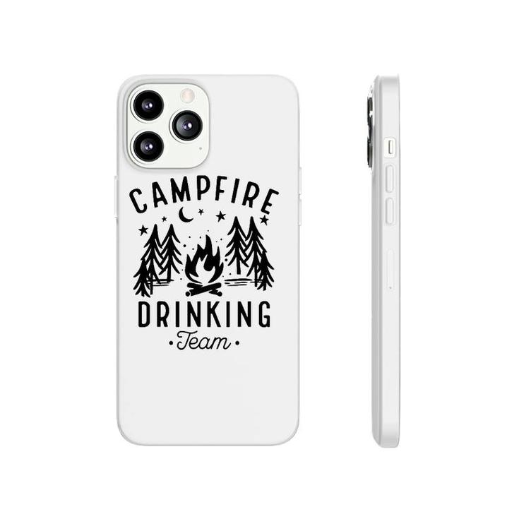 Campfire Drinking Team Happy Camper Funny Camping Gift Phonecase iPhone