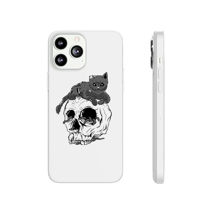 Cat Skull Occult Pagan Goth Gifts Phonecase iPhone