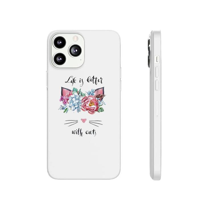 Cat Style Life Is Better With Cats Phonecase iPhone