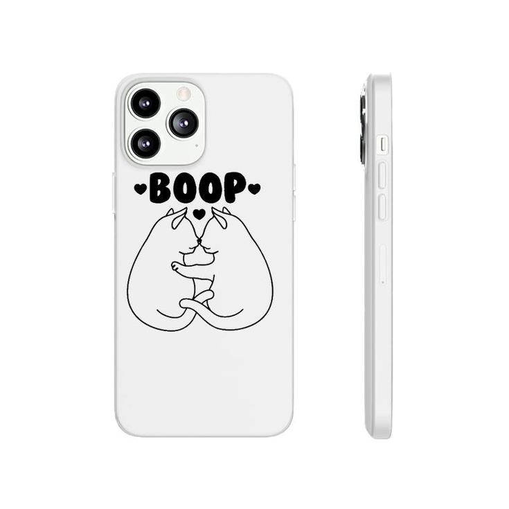 Cats Booping Noses Funny Cat Boop Phonecase iPhone
