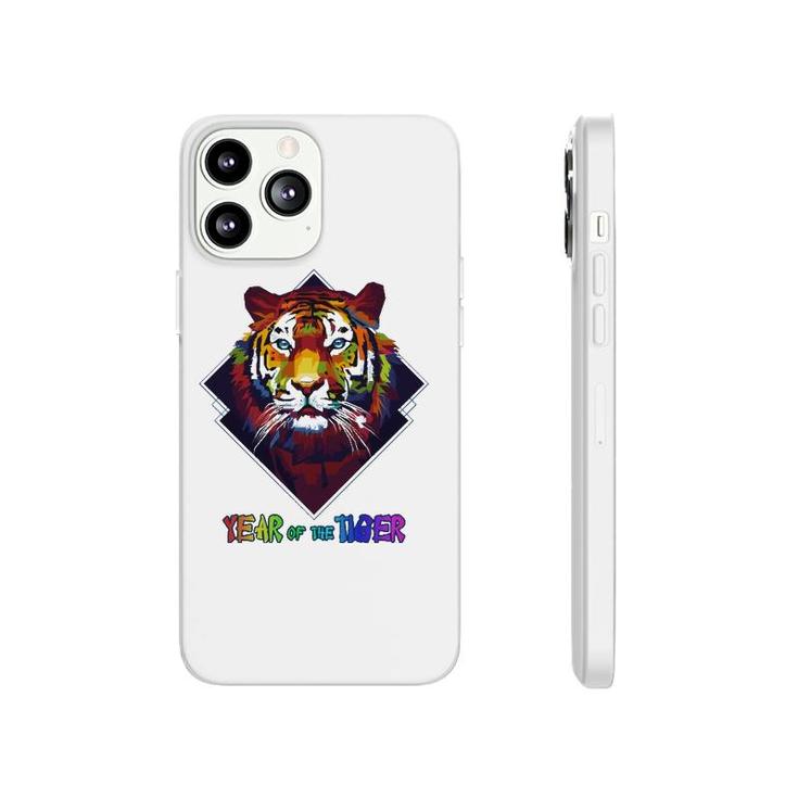 Colorful Tiger Face Cny Happy Lunar New Year Of A Tiger 2022 Ver2 Phonecase iPhone