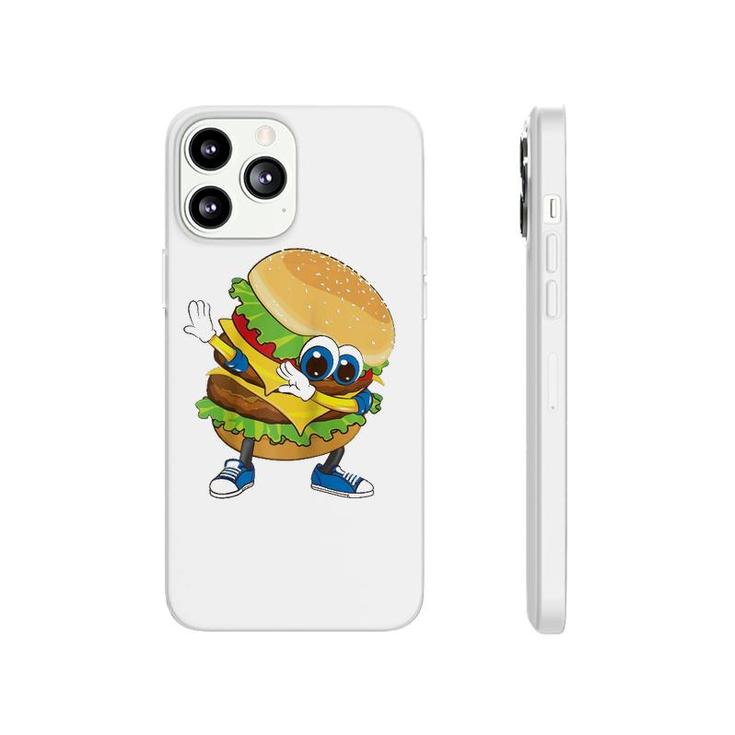 Cool Dabbing Burger Funny Street Dancer Hamburger Lover Gift Raglan Baseball Tee Phonecase iPhone