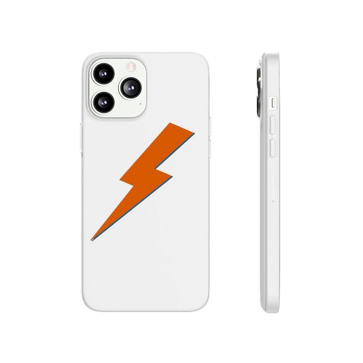 Cool Orange Blue Lightning Bolt Thunderlight Print Phonecase iPhone