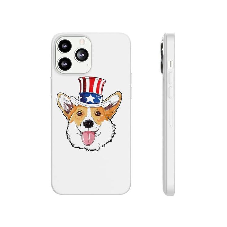 Corgi 4Th Of July Uncle Sam Men Usa American Flag  Phonecase iPhone