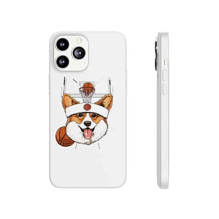 Corgi Basketball Dog Lovers Basketball Player Phonecase iPhone