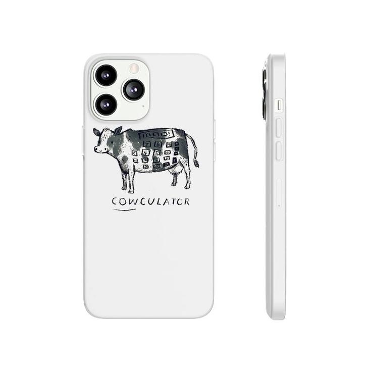 Cowculator Cow Cow Pun Calculator Phonecase iPhone