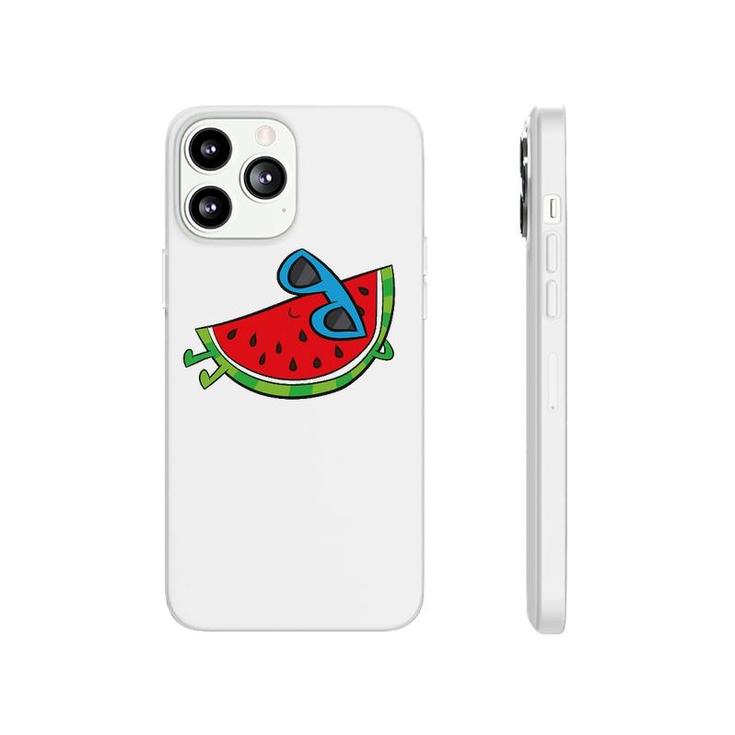 Cute Melon Summer Fruit Sunglasses On Watermelon Phonecase iPhone