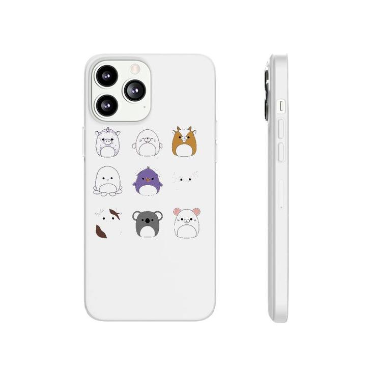 Cute Unicorn Set Card Squishmallow Phonecase iPhone