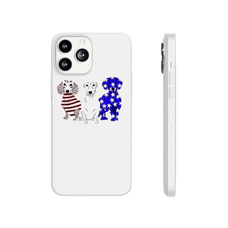 Dachshund American Flag 4Th Of July Phonecase iPhone
