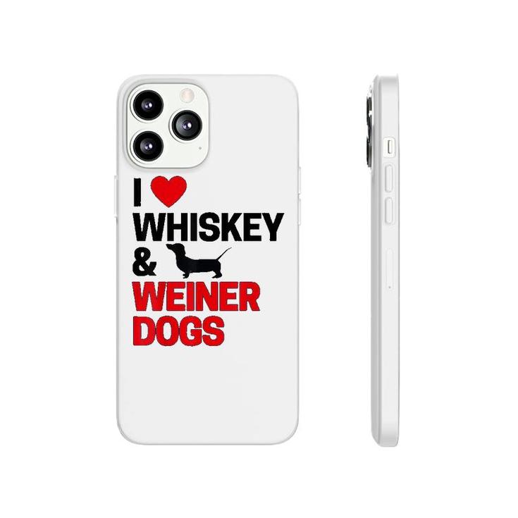Dachshund Gifts I Love Whiskey Lovers Phonecase iPhone
