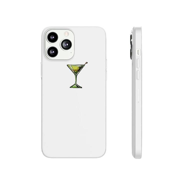 Dirty Martini Heartbeat Cocktail Glass Happy Hour Phonecase iPhone