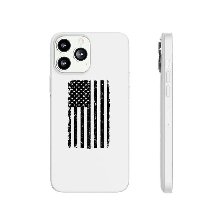 Distressed Black Usa Flag United States Phonecase iPhone
