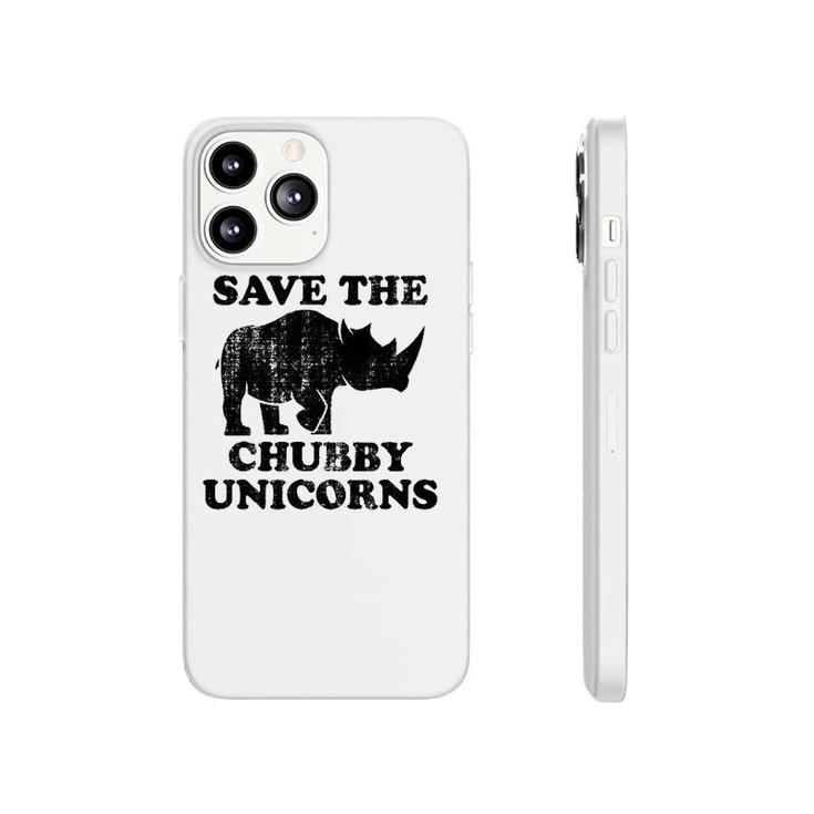 Distressed Save The Chubby Unicorns Vintage Style Phonecase iPhone