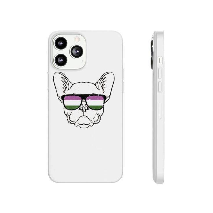 Dog Sunglasses Gender-Queer Pride Puppy Lover Lgbt-Q Ally Phonecase iPhone