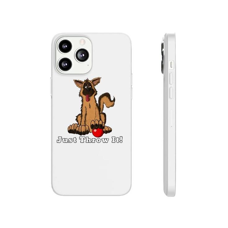 Dog With Red Ball Just Throw It For Dog Lovers Phonecase iPhone