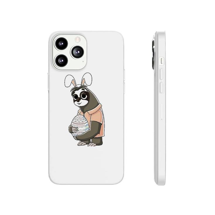 Easter Sloth Easter Bunny Ears Rabbit Sloth Easter Egg Phonecase iPhone