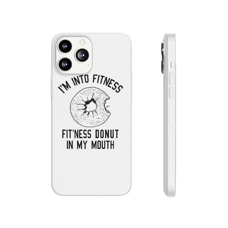 Fitness Donut In My Mouth Funny Foodie Phonecase iPhone