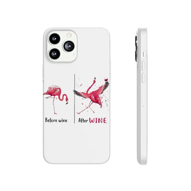 Flamingo Before And After Wine Phonecase iPhone