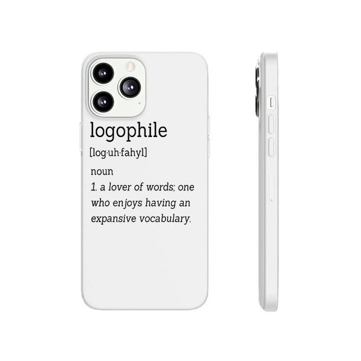 For Word Lovers Logophile Dictionary Definition Phonecase iPhone