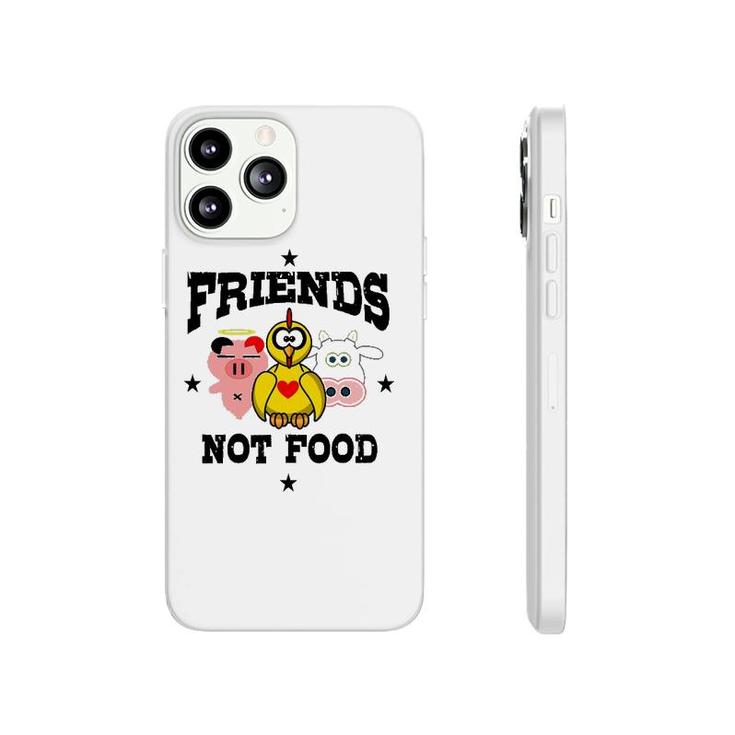 Friends Not Food Animal Lover Vegan Vegetarian Tee Phonecase iPhone